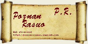 Poznan Rašuo vizit kartica